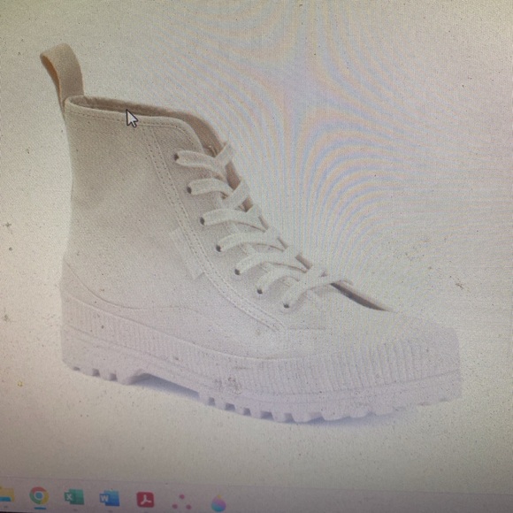 New in box Superga Canvas Alpine Wave Tape High Top Sneakers - Picture 3 of 6